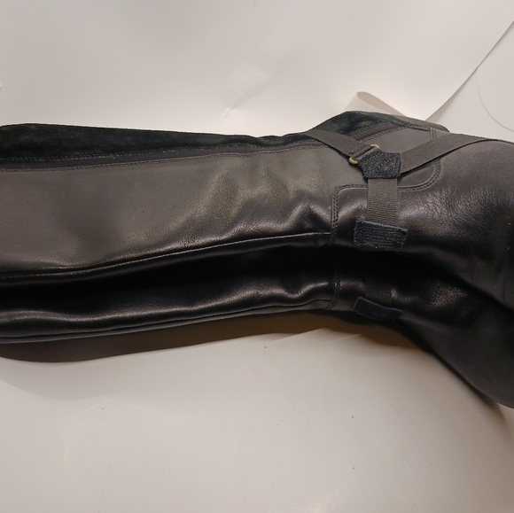 Merrell Evera Amp Black Boots High Mid Calf Leather Zip Womens Size 8 - Picture 3 of 6